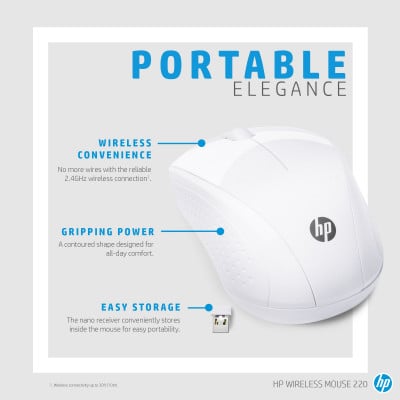 HP 220 Wireless Mouse souris RF sans fil Optique