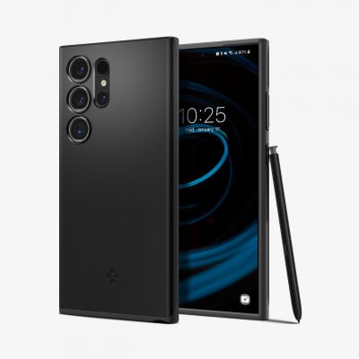 Spigen Thin Fit mobile phone case 17.3 cm (6.8") Cover Black