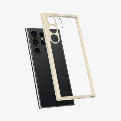 Spigen Ultra Hybrid mobile phone case 17.3 cm (6.8") Cover Beige, Transparent