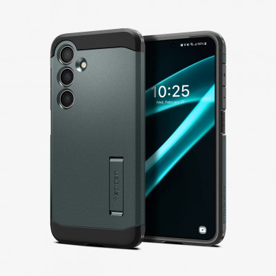 Spigen Tough Armor mobile phone case 17 cm (6.7'') Cover Black, Green