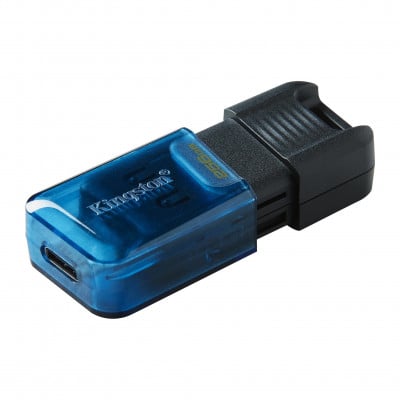 Kingston Technology DataTraveler 80 USB flash drive 256 GB USB Type-C 3.2 Gen 1 (3.1 Gen 1) Black, Blue