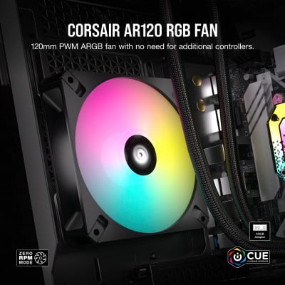 Corsair iCUE AR120 Computer case Fan 12 cm Black 1 pc(s)