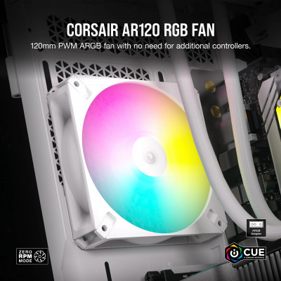 Corsair iCUE AR120 Computer case Fan 12 cm White 1 pc(s)