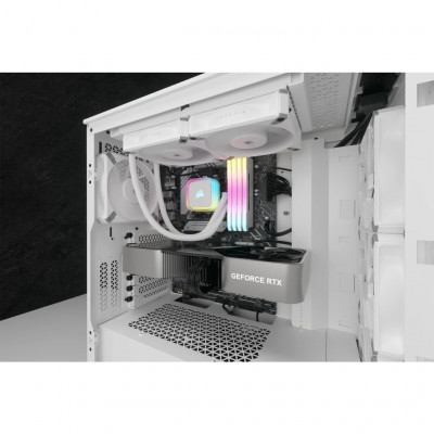 Corsair H100I Elite Processeur Kit de refroidissement du liquide 12 cm Blanc