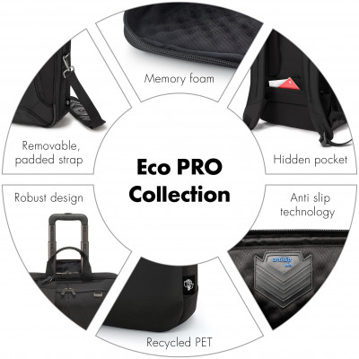 Dicota Eco Multi PRO sacoche d'ordinateurs portables 39,6 cm (15.6") Malette Noir