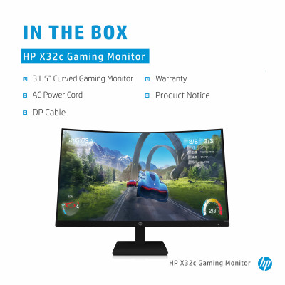HP Printing & Computing MON: HP X32c FHD Gaming