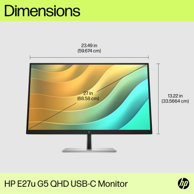 HP E27u G5 USB-C QHD Monitor