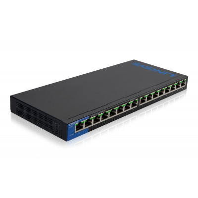 Linksys LGS116P Unmanaged Gigabit Ethernet (10/100/1000) Power over Ethernet (PoE) Black