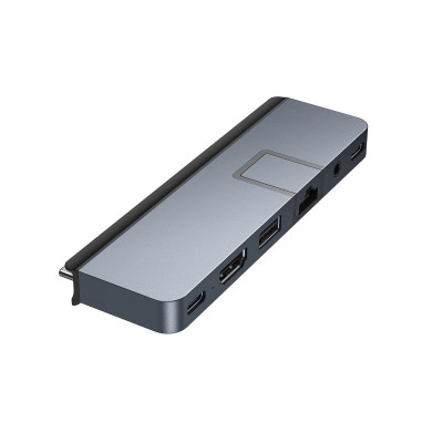 HYPER HD575-GRY-GL interface hub USB 3.2 Gen 1 (3.1 Gen 1) Type-C 5000 Mbit/s Grey