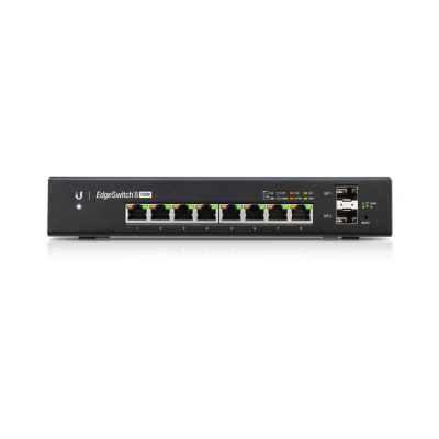 Ubiquiti EdgeSwitch, 8-Port, 150W EdgeSwitch 8, Managed,  Gigabit Ethernet (10/100/1000), Power over Ethernet (PoE), Wall mountable