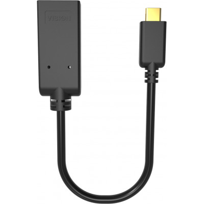 Vision TC-USBCHDMI/BL video cable adapter USB Type-C HDMI Type A (Standard) Black