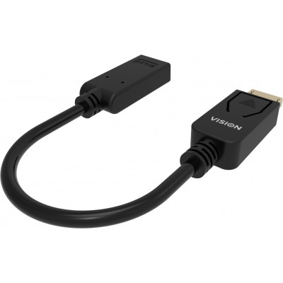 Vision TC-DPHDMI/BL video kabel adapter HDMI Type A (Standaard) DisplayPort Zwart
