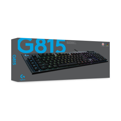 Logitech G G815 clavier USB Suisse Charbon