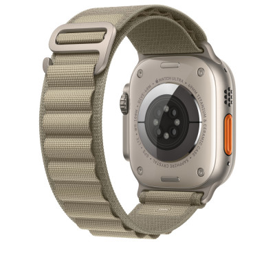 Apple MT5V3ZM/A Smart Wearable Accessories Band Olive Recycled polyester, Titanium, Spandex
