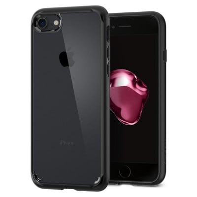 Spigen Ultra Hybrid 2 coque de protection pour téléphones portables 11,9 cm (4.7") Housse Noir, Transparent