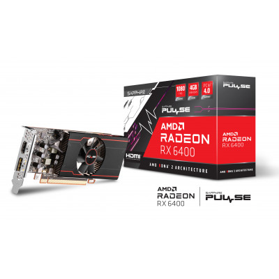 Sapphire PULSE 11315-01-20G carte graphique AMD Radeon RX 6400 4 Go GDDR6