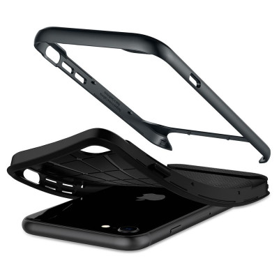 Spigen Neo Hybrid Herringbone mobile phone case 11.9 cm (4.7") Cover Black