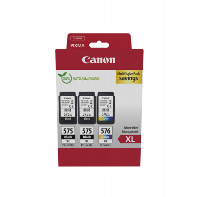 Canon 5437C004 inktcartridge 3 stuk(s) Origineel Hoog (XL) rendement Zwart, Cyaan, Magenta, Geel