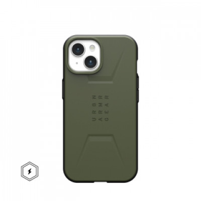 Urban Armor Gear Civilian Magsafe mobile phone case 15.5 cm (6.1") Cover Olive
