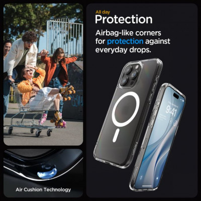 Spigen ACS06579 coque de protection pour téléphones portables 17 cm (6.7") Housse Or, Transparent