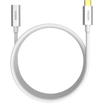 Vision TC 2MUSBCEXT USB cable 2 m USB 3.2 Gen 2 (3.1 Gen 2) USB C White
