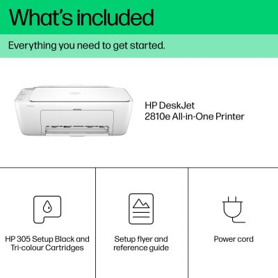 HP DeskJet 2810e All-in-One Printer A jet d'encre thermique A4 4800 x 1200 DPI 7,5 ppm Wifi
