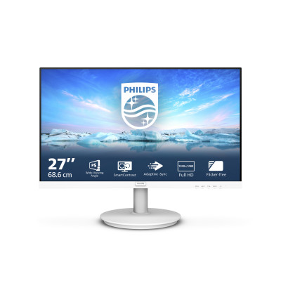 Philips V Line 271V8AW/00 écran plat de PC 68,6 cm (27") 1920 x 1080 pixels Full HD LCD Blanc