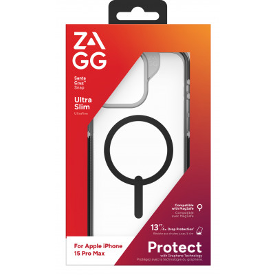 ZAGG Santa Cruz Snap coque de protection pour téléphones portables 17 cm (6.7") Housse Transparent