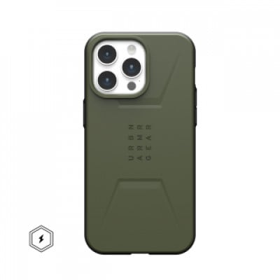 Urban Armor Gear Civilian Magsafe coque de protection pour téléphones portables 17 cm (6.7") Housse Olive