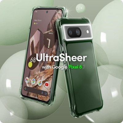 Spigen Cyrill Ultra Sheer mobile phone case 15.7 cm (6.16") Cover Green
