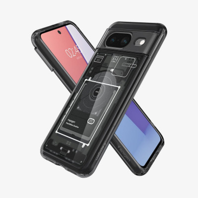 Spigen Ultra Hybrid Zero One mobile phone case 15.7 cm (6.16") Cover Black, Grey