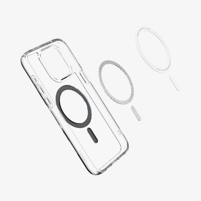 Spigen Ultra Hybrid MagFit mobile phone case 15.5 cm (6.1") Cover Transparent