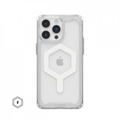 Urban Armor Gear Plyo Magsafe mobile phone case 17 cm (6.7") Cover Transparent, White