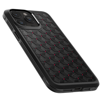 Spigen ACS06604 mobile phone case 17 cm (6.7") Cover Black, Red