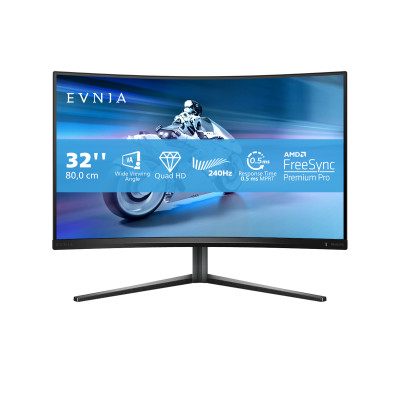 Philips Evnia 5000 32M2C5500W/00 écran plat de PC 80 cm (31.5") 2560 x 1440 pixels Quad HD LCD Noir