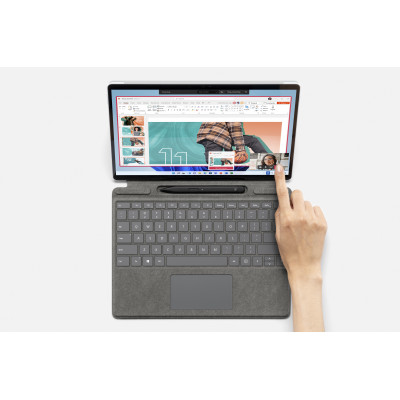 Microsoft Surface Pro Signature Keyboard with Slim Pen 2 Platinum Microsoft Cover port QWERTZ Swiss