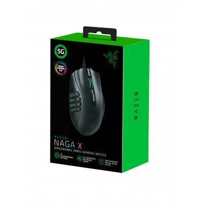 Razer Naga X mouse Right-hand USB Type-A Optical 18000 DPI