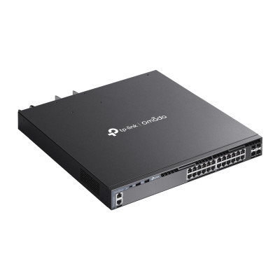 TP-Link Omada SG6428XHP commutateur réseau Géré L3 Gigabit Ethernet (10/100/1000) Connexion Ethernet, supportant l'alimentation via ce port (PoE) 1U Noir