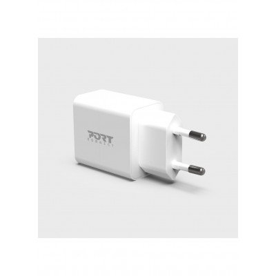Port Designs 900069-EU chargeur d'appareils mobiles Smartphone, Tablette Blanc Secteur Charge rapide Intérieure