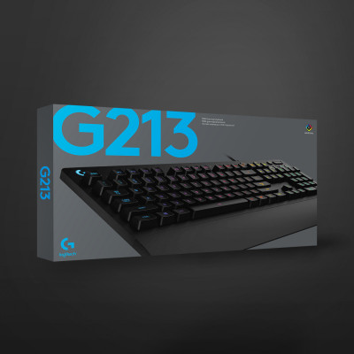 Logitech G G213 Prodigy keyboard USB QWERTZ German Black