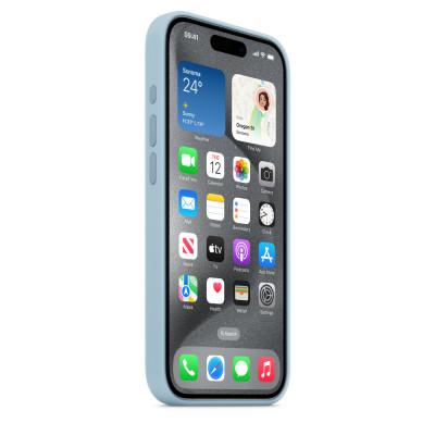 Apple iPhone 15 Pro Si Case Light Bluee