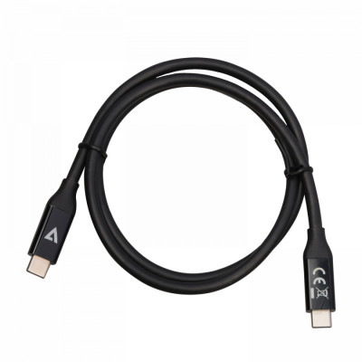 V7 V7USB4-80CM USB cable 0.8 m USB C Black