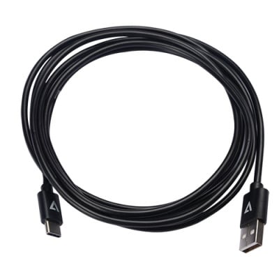 V7 V7U2AC-2M-BLK-1E câble USB USB 2.0 USB A USB C