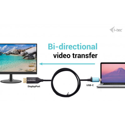 i-tec C31CBLDP8KBIDIR video cable adapter 1.5 m USB Type-C Black
