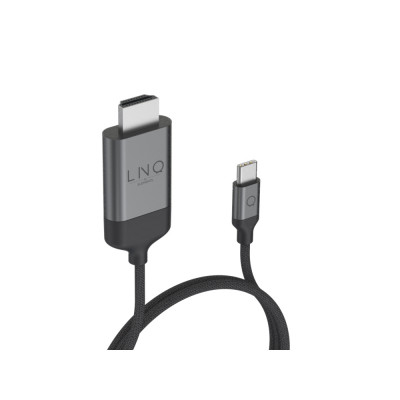 LINQ byELEMENTS LQ48017 video cable adapter USB Type-C Black