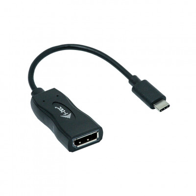 i-tec C31DP60HZP video cable adapter 0.15 m USB-C 3.1 DisplayPort Black