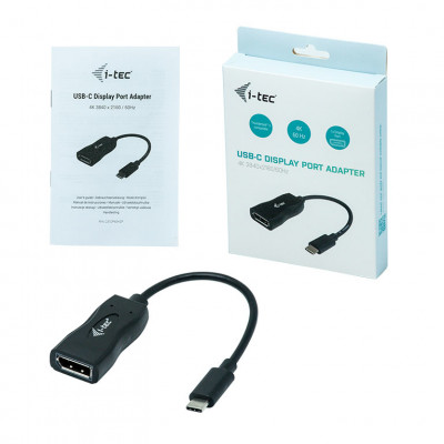 i-tec C31DP60HZP câble vidéo et adaptateur 0,15 m USB-C 3.1 DisplayPort Noir