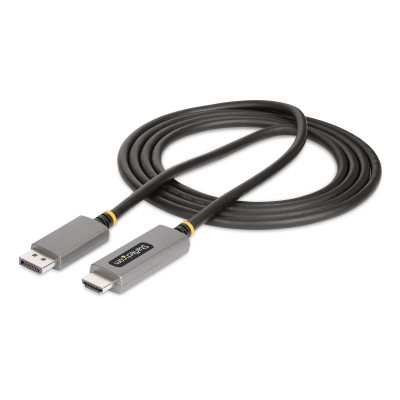 StarTech.com 133DISPLAYPORTHDMI21 video cable adapter Black, Silver
