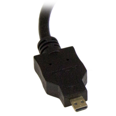 StarTech.com HDDDVIMF8IN video kabel adapter 0,203 m Micro-HDMI Zwart