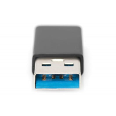 Digitus AK-300524-000-S changeur de genre de câble USB A USB-C jack Noir